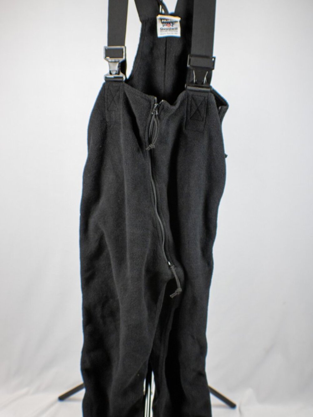 NWT USGI Military ECWCS Polartec Fleece Overalls Bibs Medium Short Reg Black